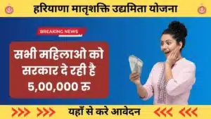 Haryana Matrushakti Udyamita Yojana